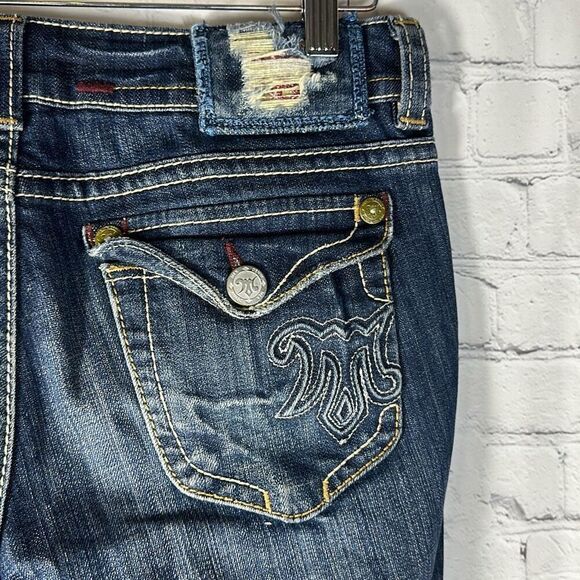 Mek Denim USA San Diego Jeans size W28 L34 Heavy Stitching - Picture 4 of 11